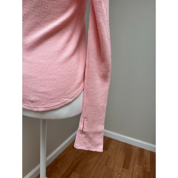 Generation Love Puff sleeve Waffle Knit Long Sleeve Pink top size XS - Picture 7 of 7